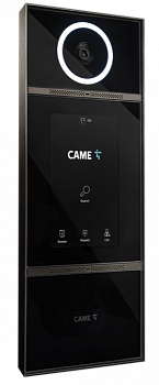 XVP F- IP Вызывная панель со сплошной стеклянной поверхностью, с 7-дюймовым сенсорным дисплеем,  RTSP, IP55, IK08. Встраиваемого типа 840AA-0020
